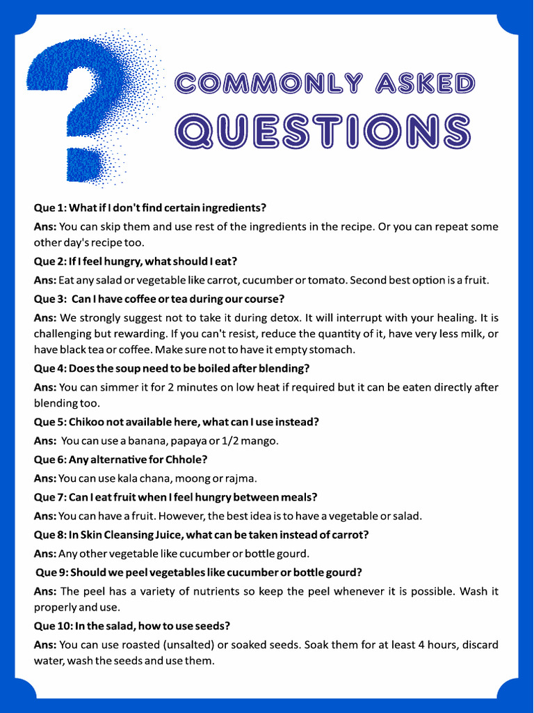Commonly Asked Questions 1706091354 | PDF