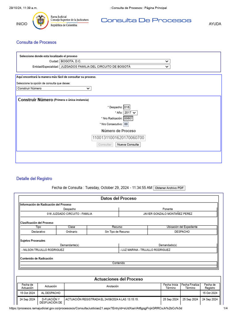 __Consulta de Procesos__ Página Principal | PDF