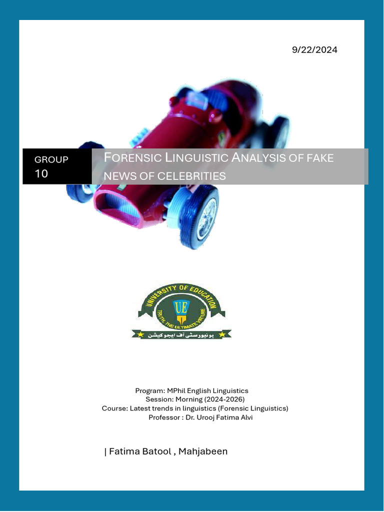 Copy Fake News Proposal (Autosaved)-1 | PDF | Word | Verb