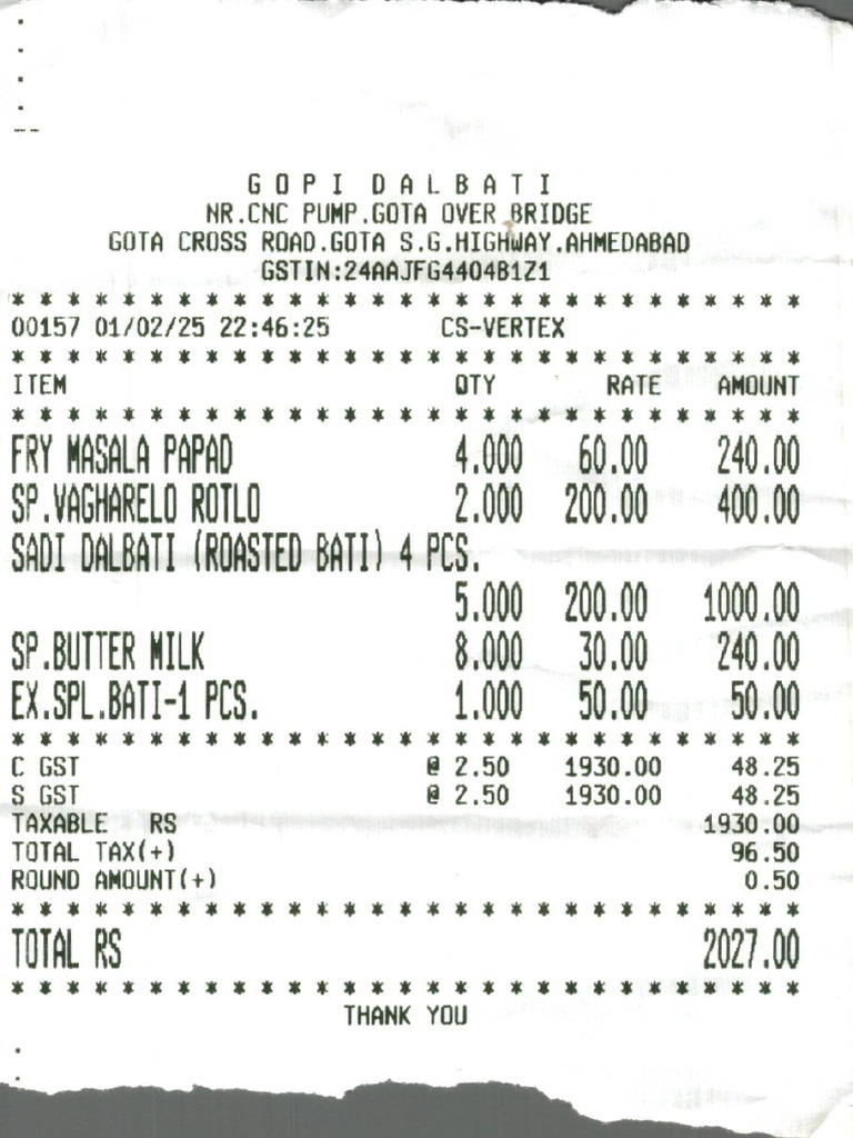 Food Bill | PDF