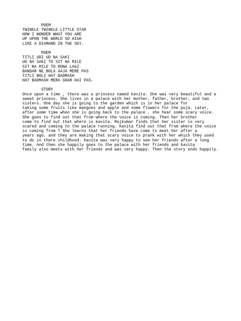 Princess Story PDF | PDF