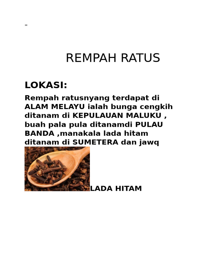 Rempah Ratus | PDF