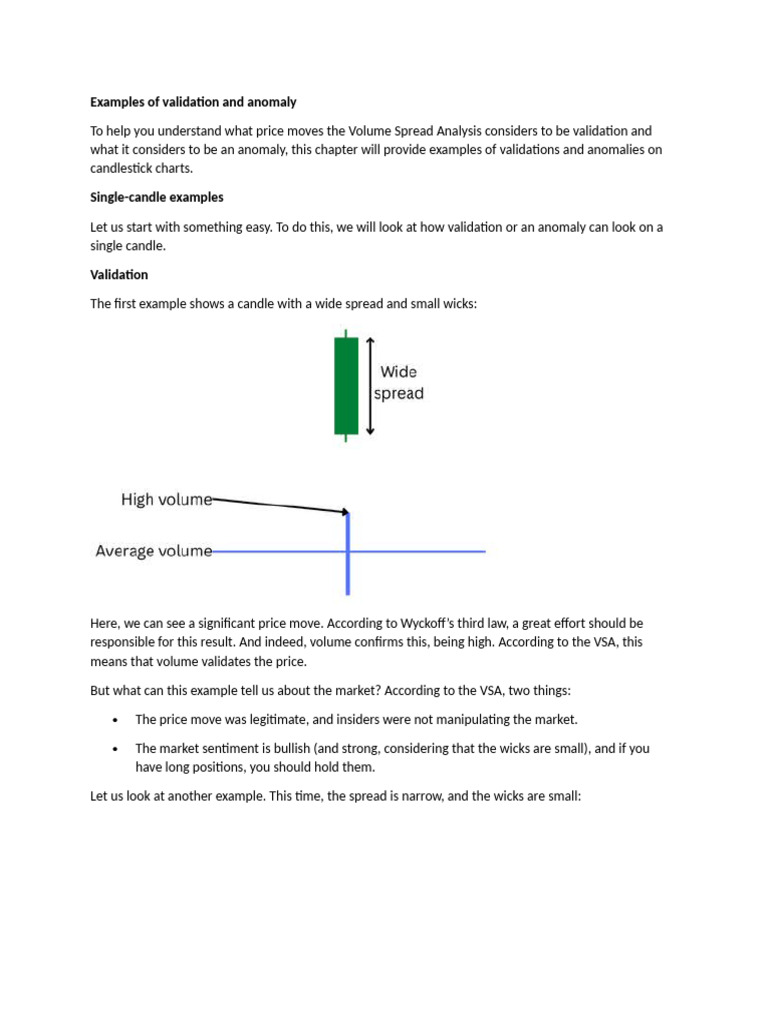 Vsa Validation (Volumn and Price Spread Validation) | PDF | Market ...