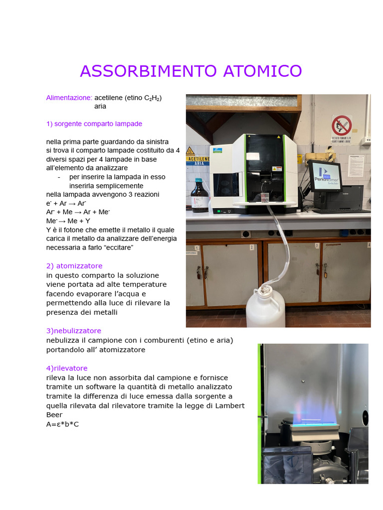Assorbimento Atomico | PDF
