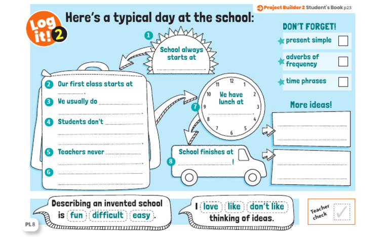 Daily School Routine Template | PDF