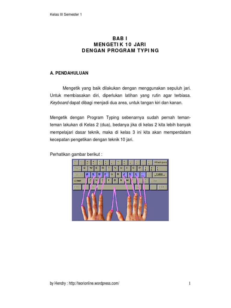 Materi tik kelas 3 sd semester 1