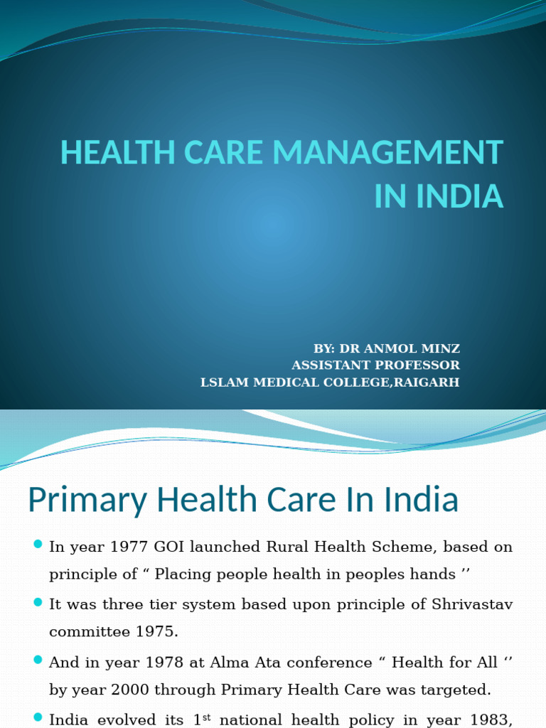 Health Care Management in India | PDF | Health Care | Public Services