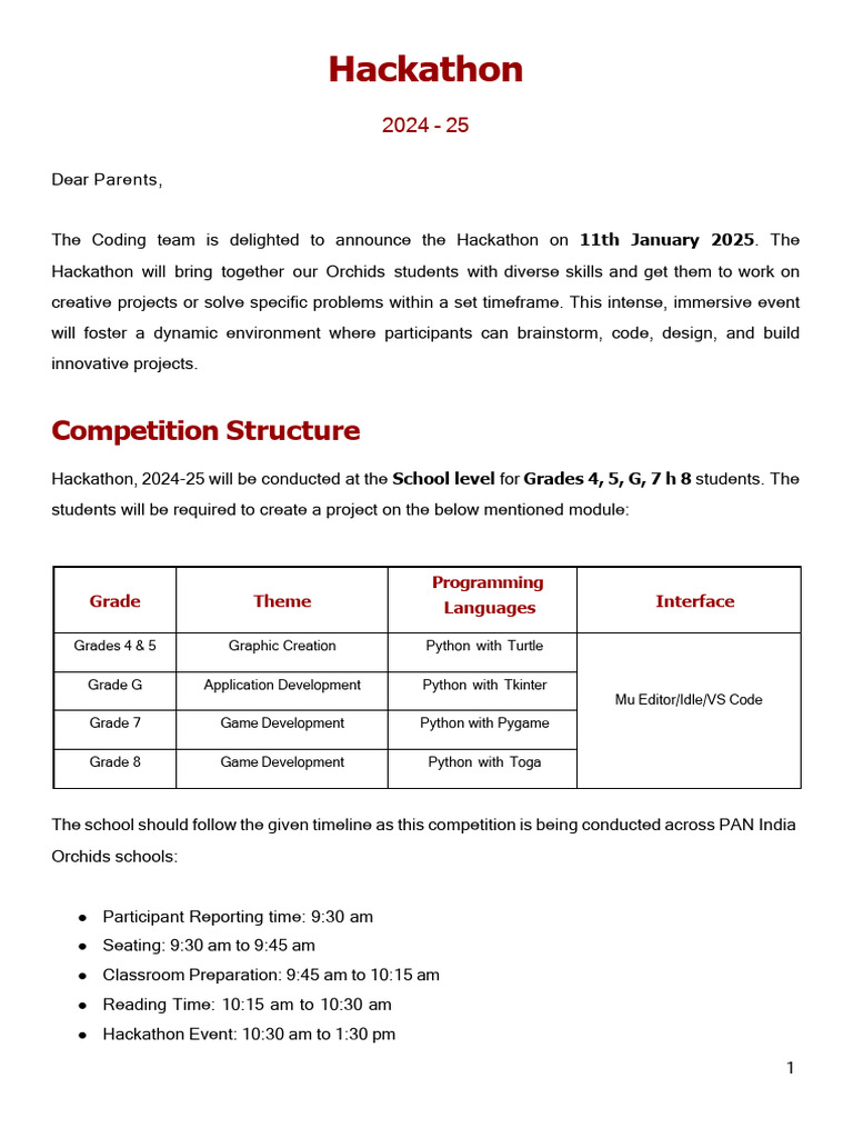 Hackathon Student SOP 2024-25 | PDF | Computer Science | Computer ...