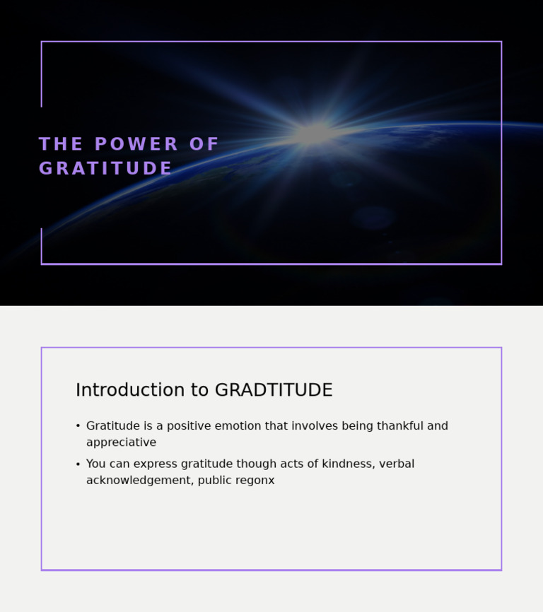 The Power of Gratitude Explained | PDF