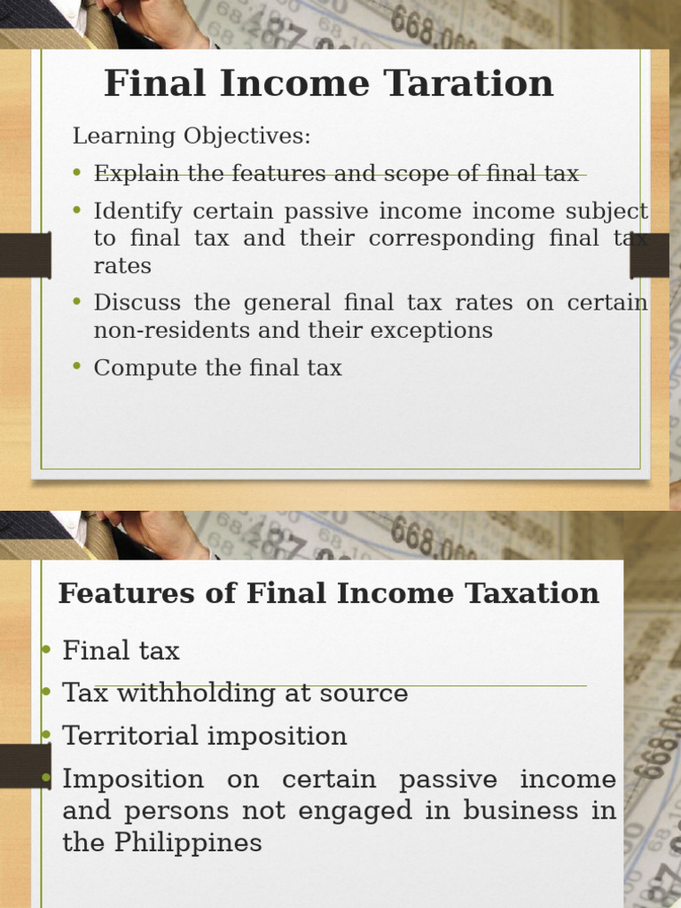BA+103 Topic+5 Final+Income+Taxation | PDF | Taxes | Income Tax