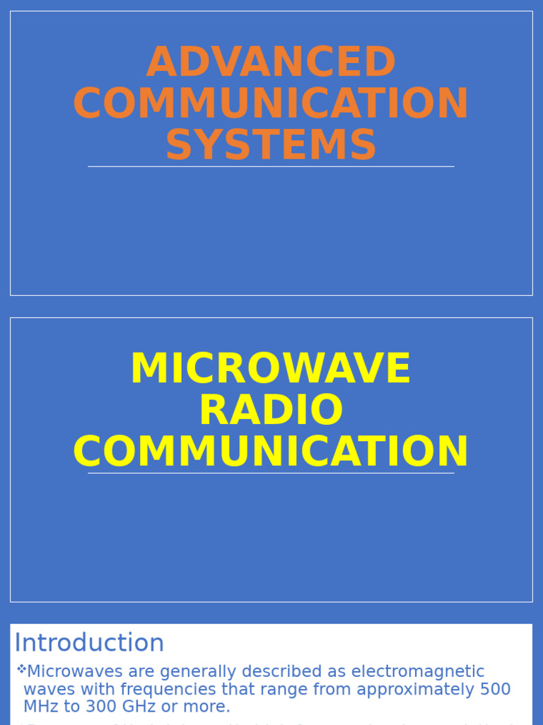 Microwave Radio Communication Systems | PDF | Frequency Modulation ...