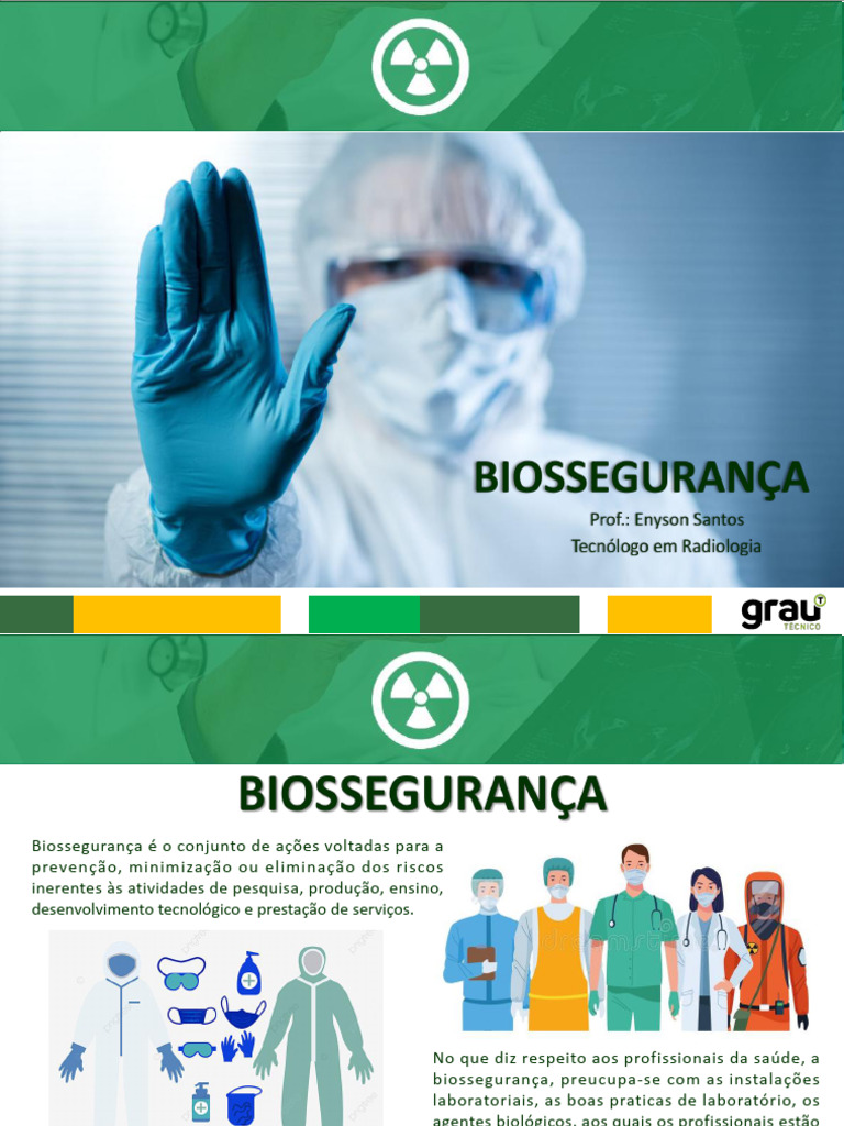Importância da Biossegurança na Saúde | PDF | Enfermagem