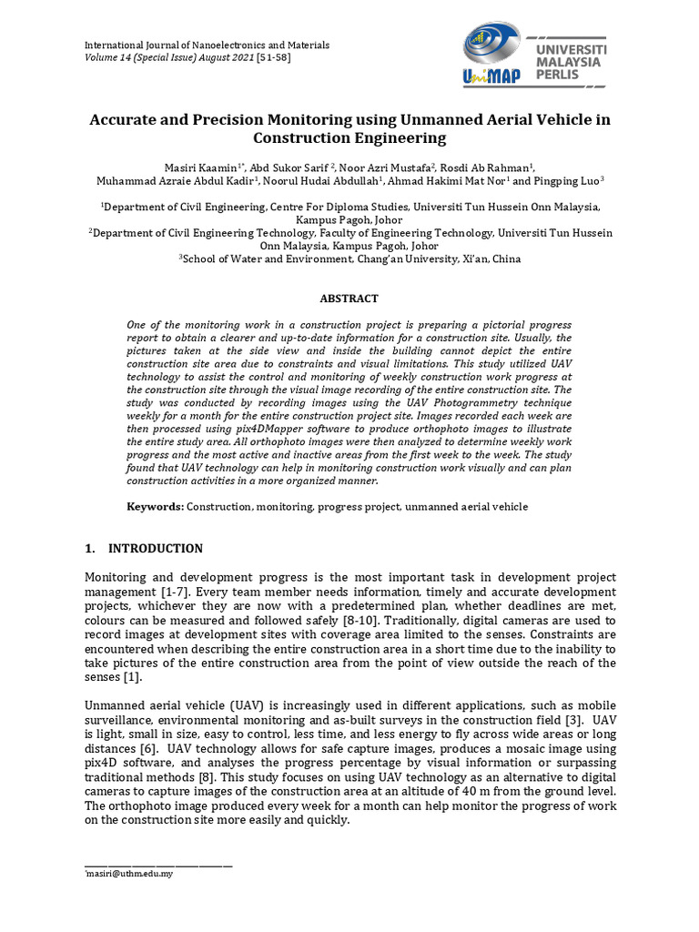 Accurate and Precision Monitoring Using | PDF | Unmanned Aerial Vehicle ...