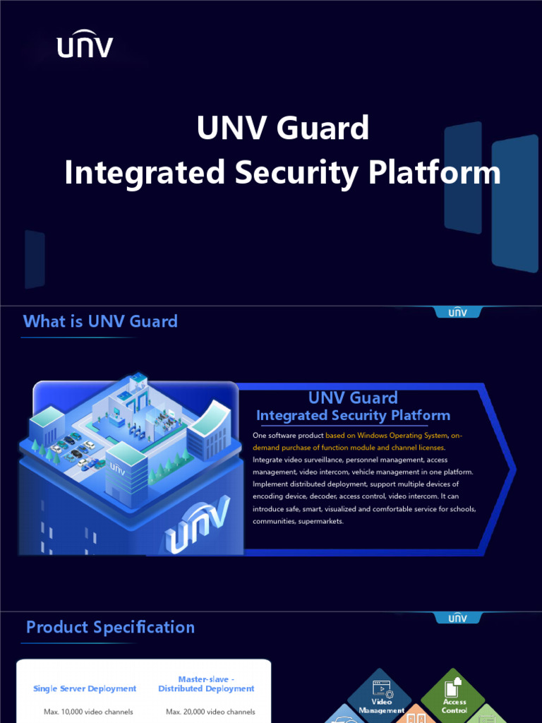 UNV Guard: Integrated Security Solution | PDF | Encryption | Access Control