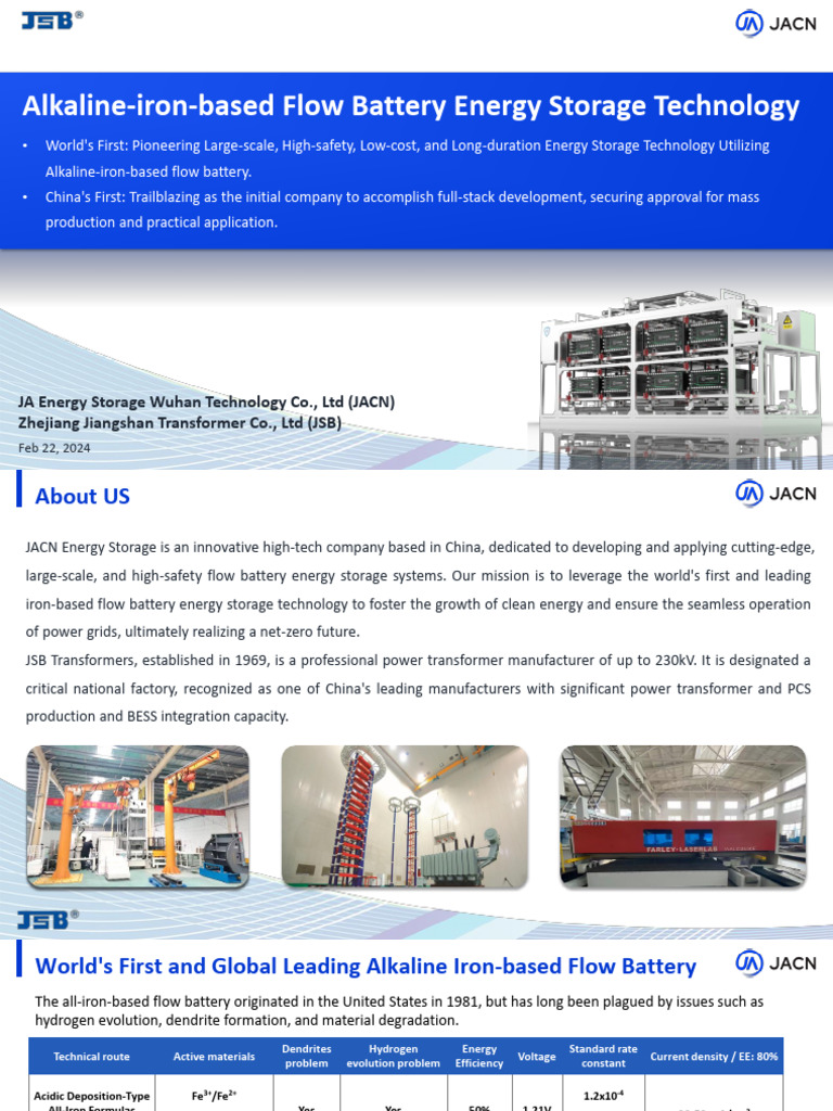 Alkaline Iron Flow Battery Technology | PDF | Electrode | Lithium Ion ...