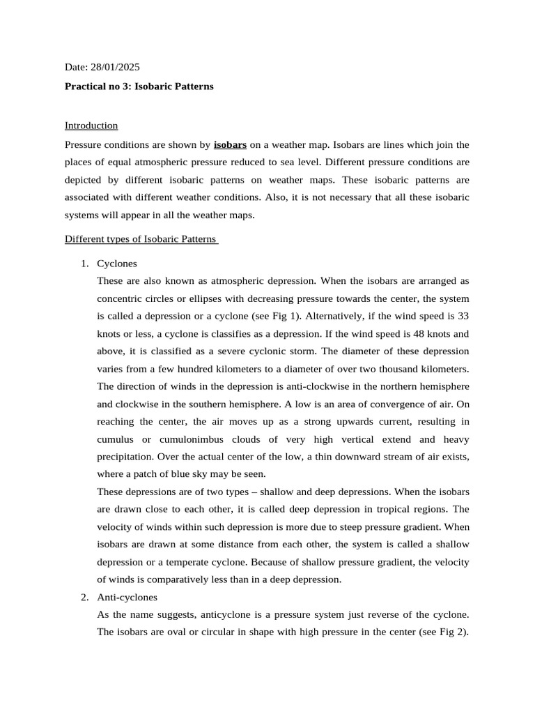 P_3 Isobaric Patterns | PDF | Cyclone | Contour Line