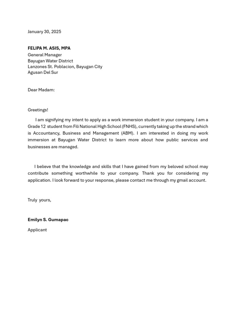 Application Let Uhh | PDF