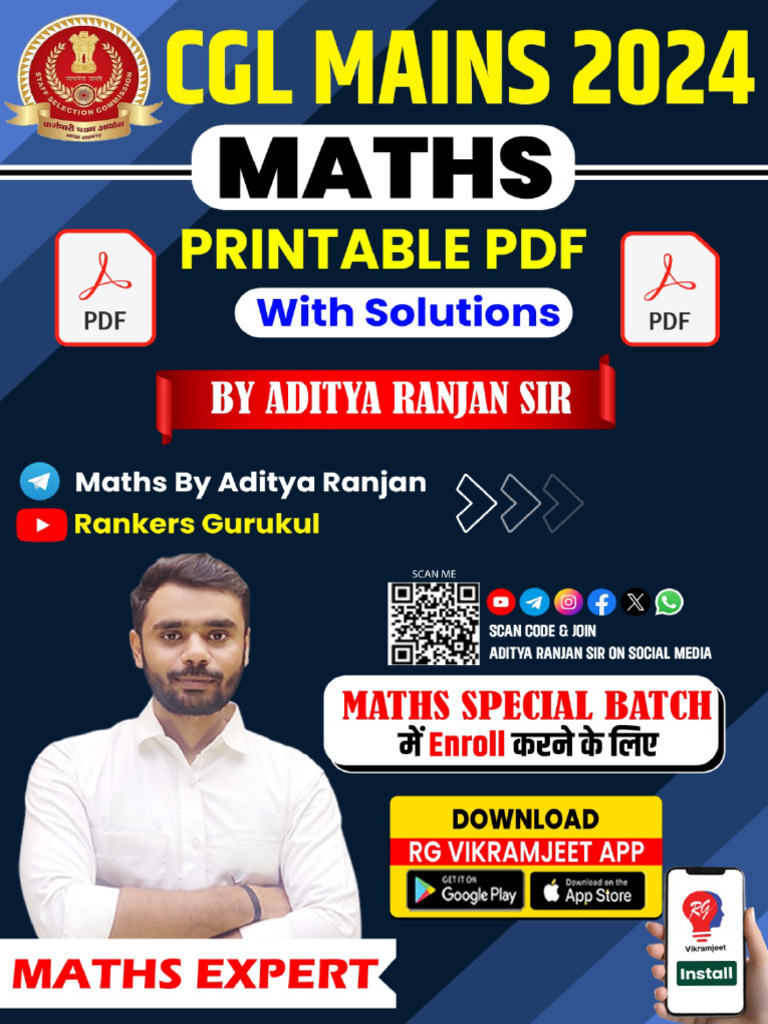 SSC CGL 2024 Mains Maths Paper Insights | PDF