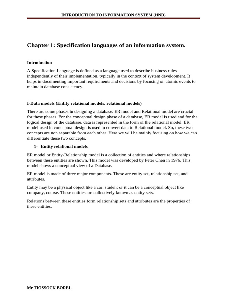 Chapter 1 | PDF | Client–Server Model | Relational Model