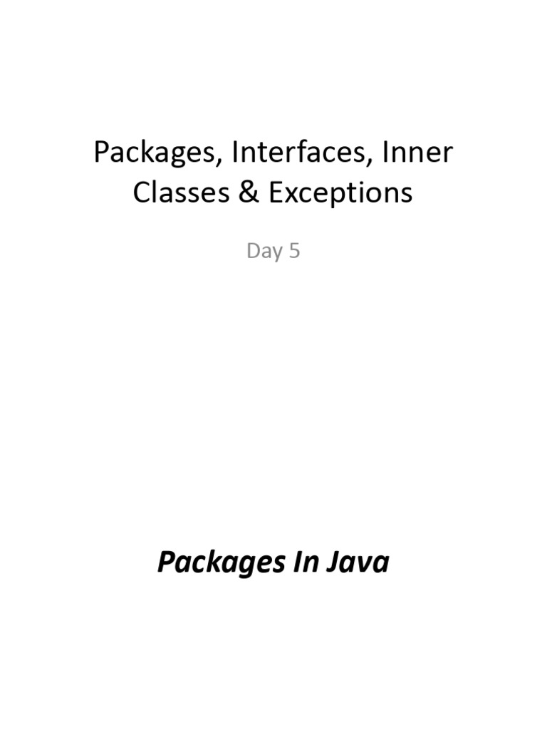 Day 5 | PDF | Method (Computer Programming) | Inheritance (Object ...