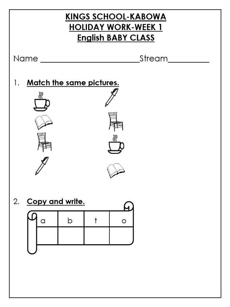 Baby class english 1 pdf