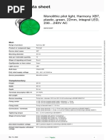 XVB Indicator Bank Specifications | PDF | Components | Power (Physics)