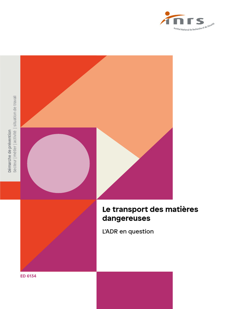 Transport ADR : Guide Pratique et Obligations | PDF | Transport | Sécurité