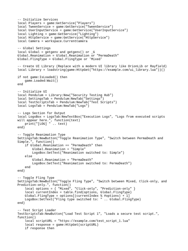 Security Testing Hub for Roblox Scripts | PDF | Computing | Computer ...