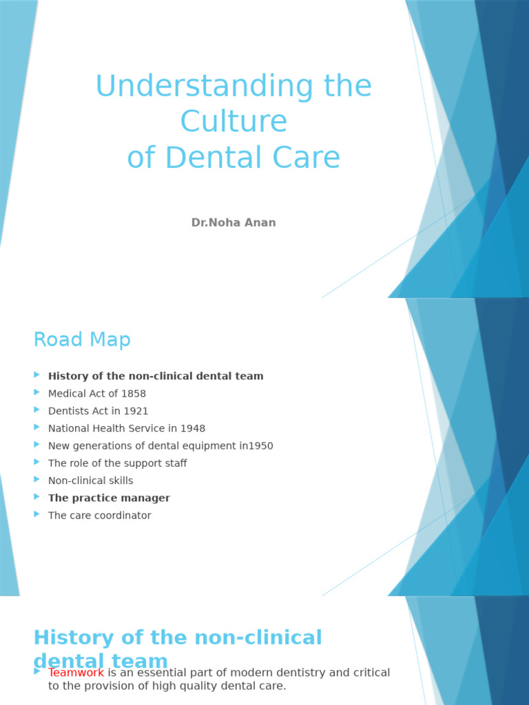 Evolution of Dental Care Roles | PDF | Dentistry | Dentist