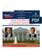 Change in The White House? Comparing The Presidencies of George W. Bush and Barack Obama