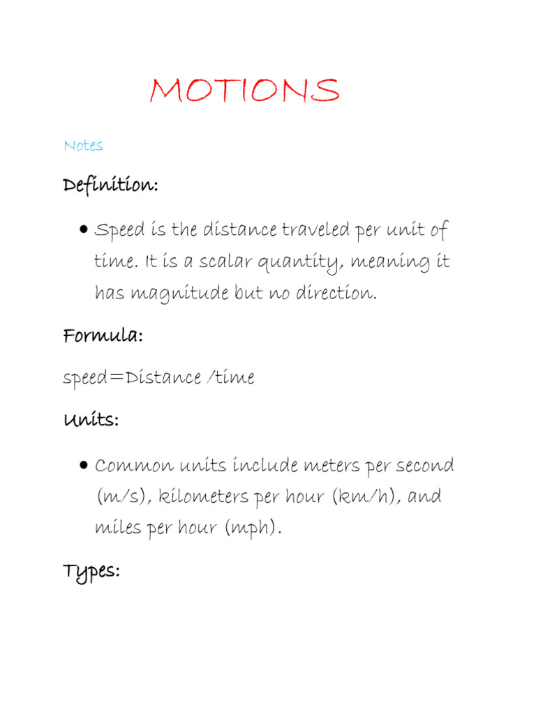 Speed, Velocity, Acceleration Explained | PDF | Acceleration | Velocity