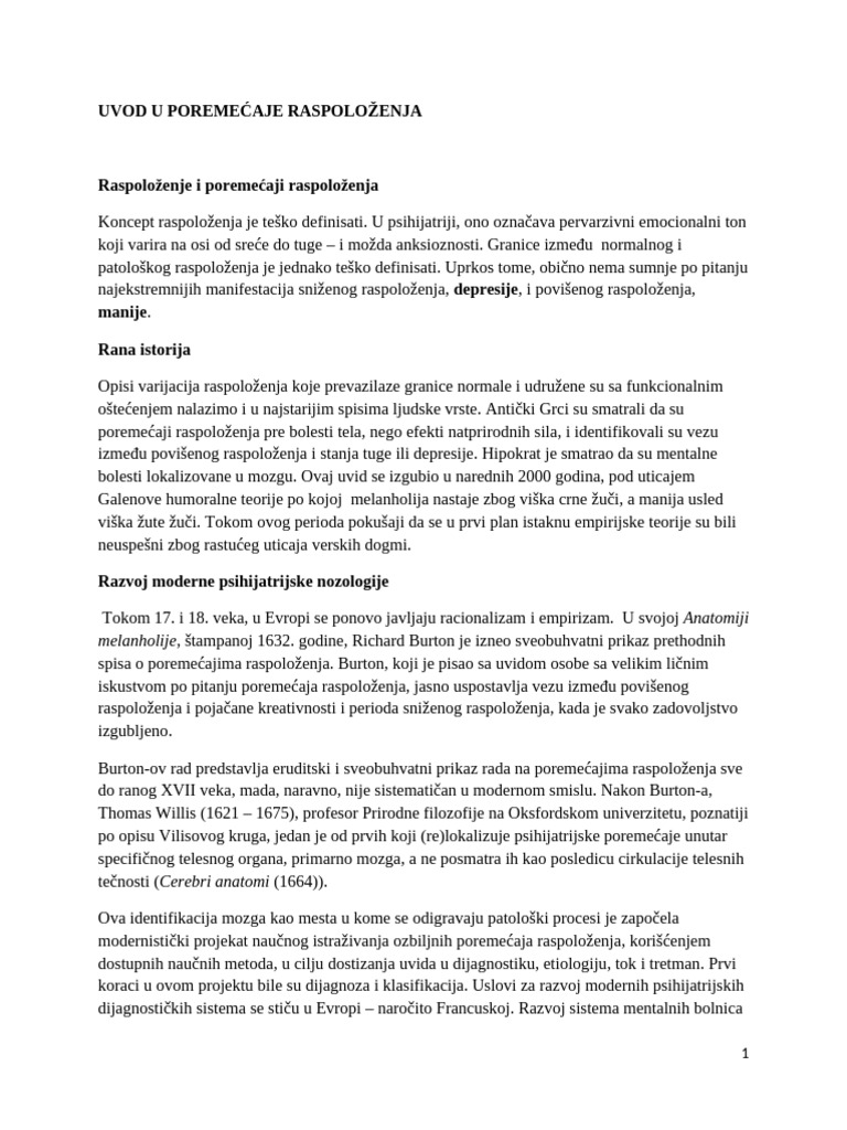 Oksford Poremecaj Raspolozenja | PDF