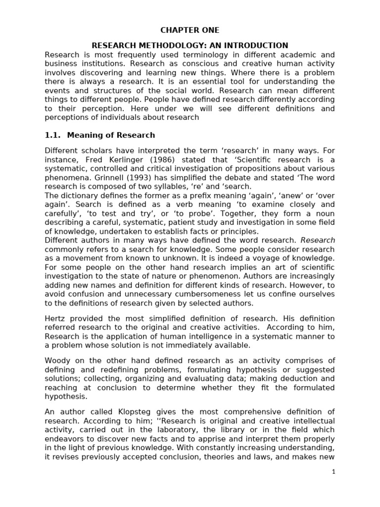 Understanding Research Methodology Basics | PDF | Methodology ...