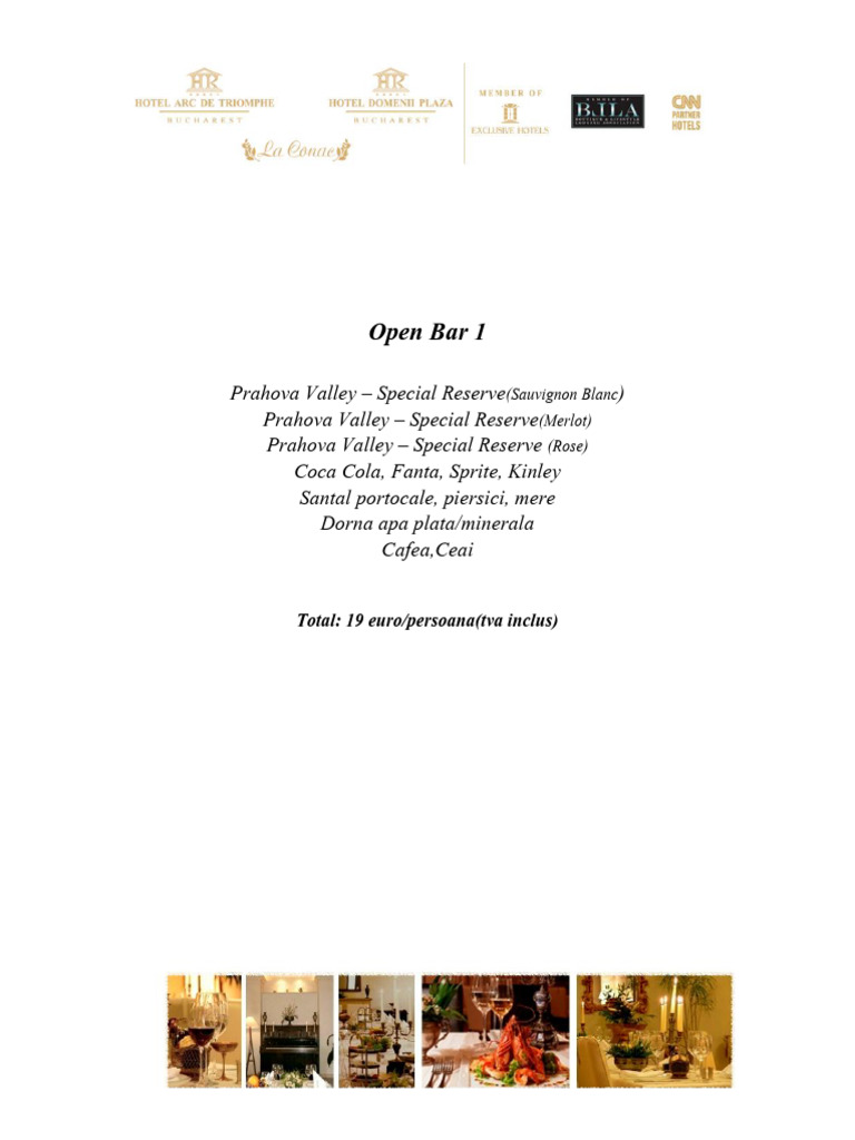 OPEN BAR by RESIDENCE HOTELS | PDF