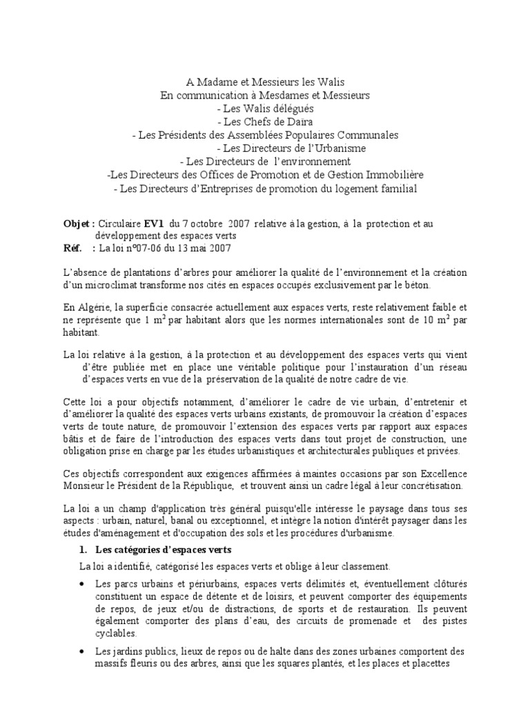 Gestion et Développement des Espaces Verts | PDF | Urbanisme | Jardins
