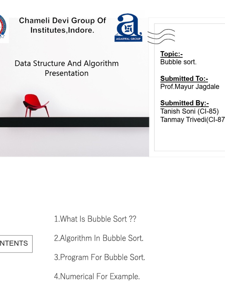 Data Structure and Algorithm Presentation: Topic | PDF