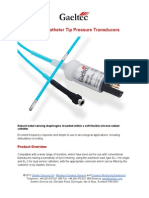 Polyurethane Catheter Tip Pressure Transducers For Urology