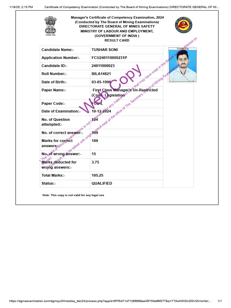 Score Card 1st Class | PDF