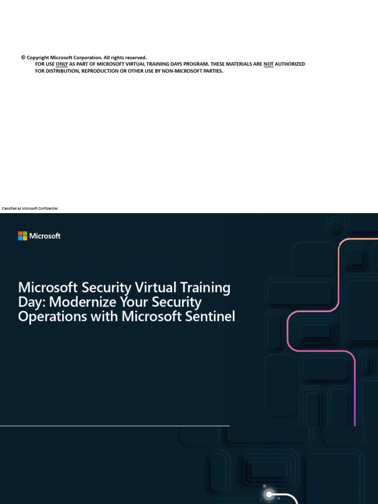 Modernizing Security with Microsoft Sentinel | PDF | Microsoft Azure ...