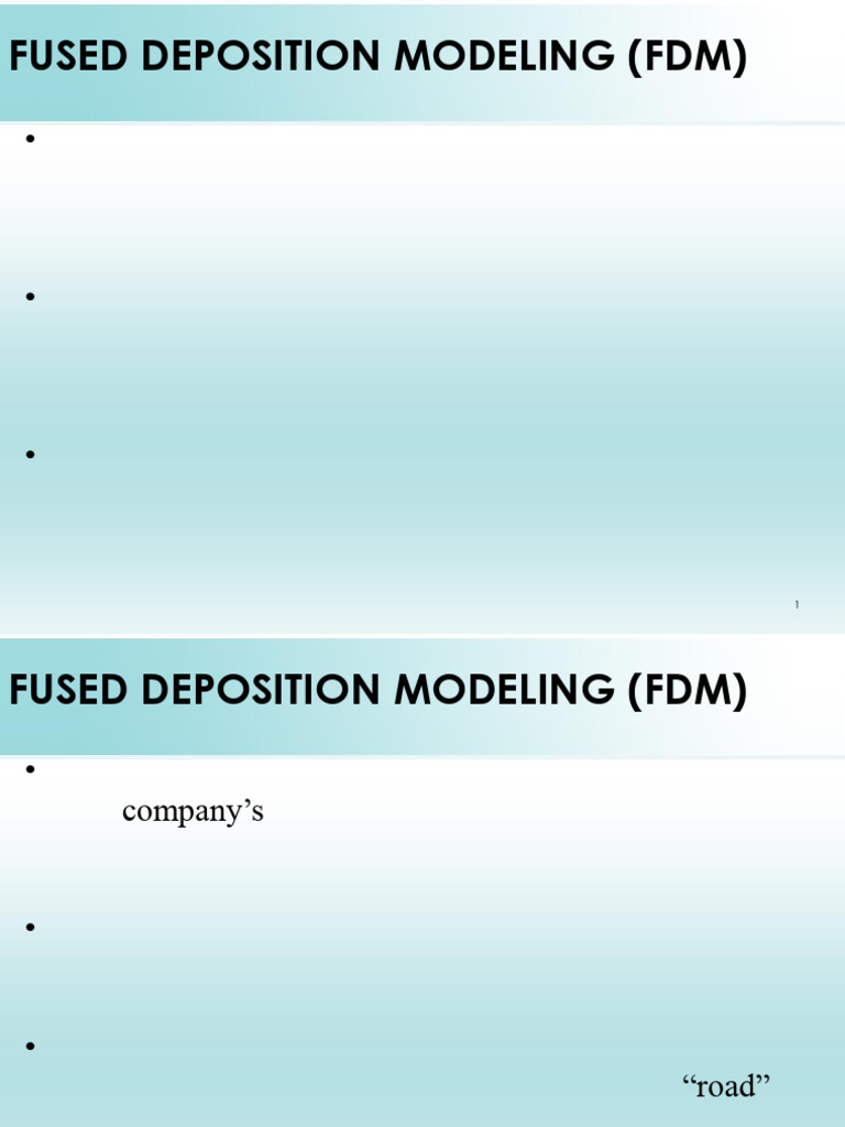 FDM | PDF | Extrusion | Building Engineering
