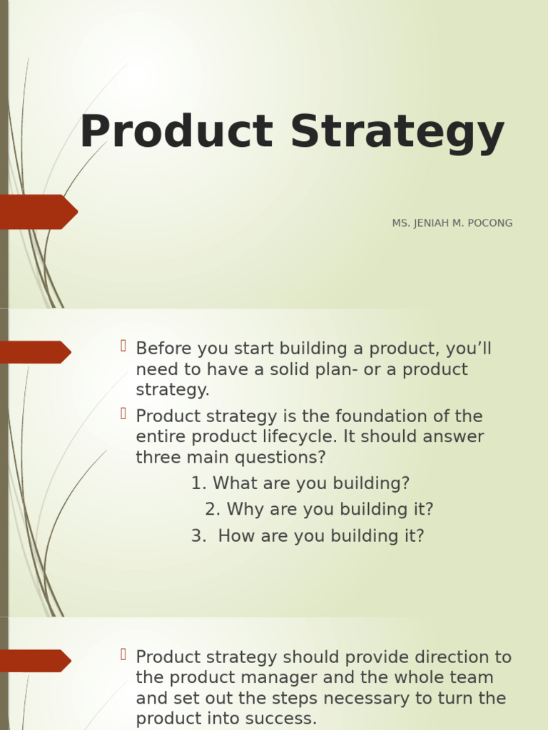 Product Strategy | PDF | Marketing | Business Economics