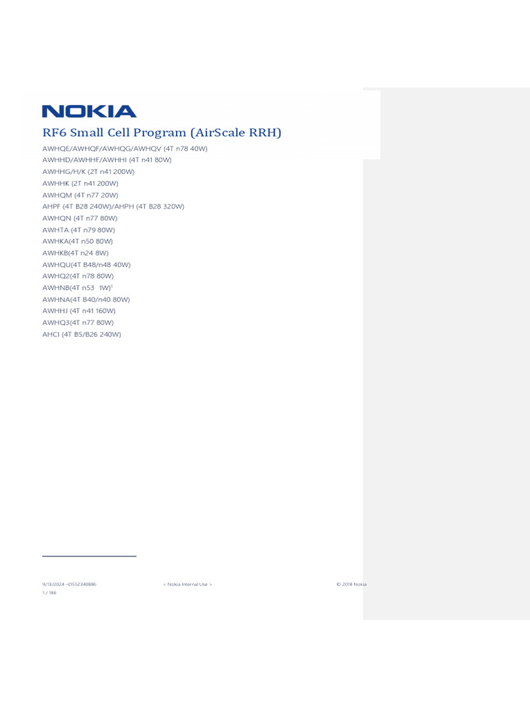 5G AirScale Micro RRH HW Architecture Specification | PDF | Electronics ...