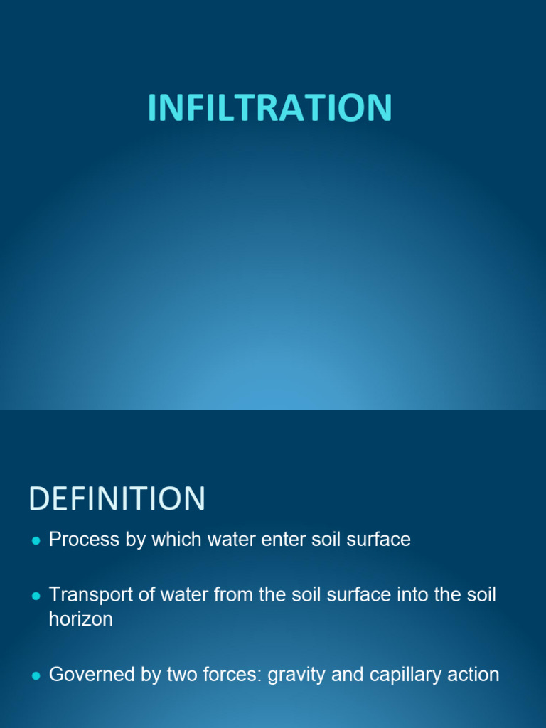 Understanding Soil Infiltration Rates | PDF