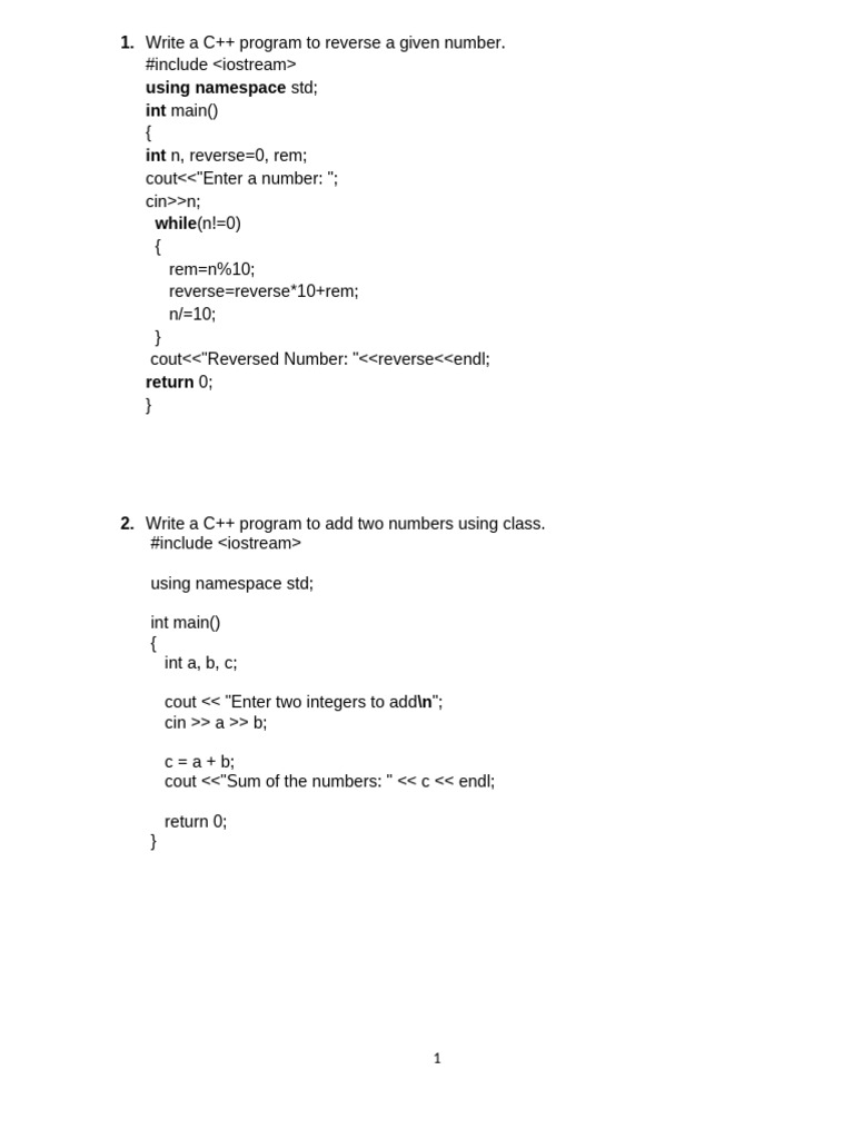 C++ Programming Examples and Solutions | PDF | Pointer (Computer ...