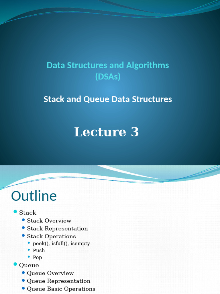 Lecture3_Stacks and Queues | PDF | Queue (Abstract Data Type ...