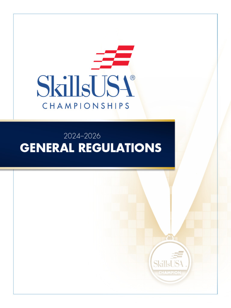 SkillsUSA Championships Regulations 2024-26 | PDF | Clothing | Shoe