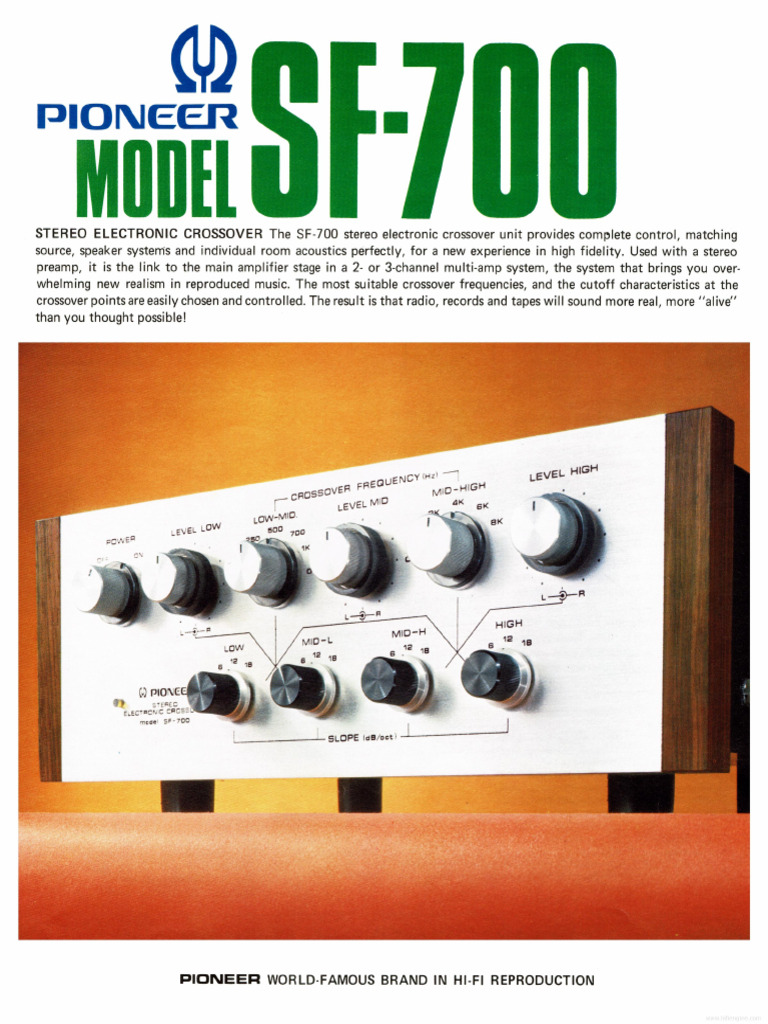 Hfe Pioneer Sf-700 Flyer en | PDF