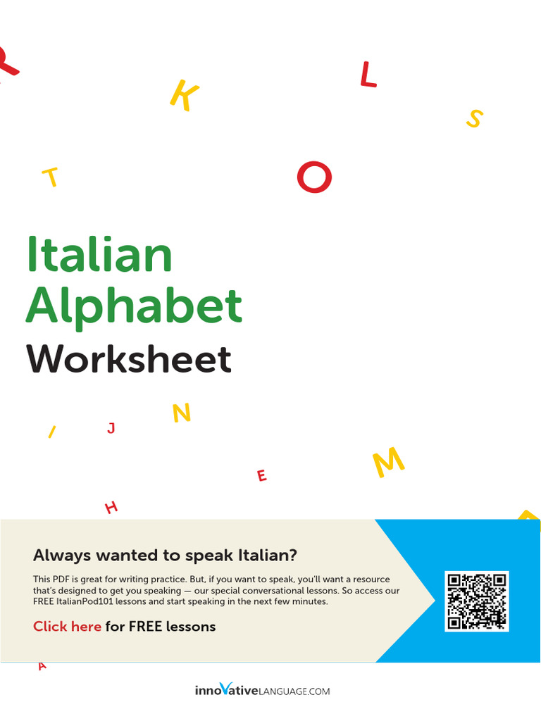 Italian Alphabet and Pronunciation Guide | PDF | Alphabet | Phoneme