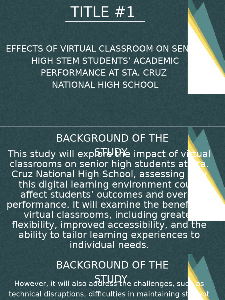 Impact of Virtual Classrooms on STEM Students | PDF | Distance ...