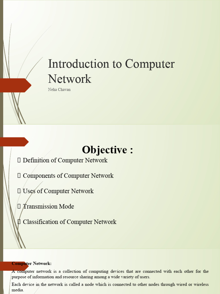 Computer Network 1 Unit | PDF | Computer Network | Duplex ...